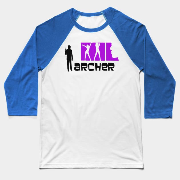 archer logo Baseball T-Shirt by Gsweathers